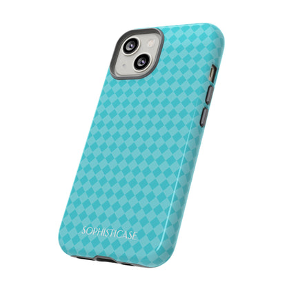 Diamond Diva in Aqua - Drop Proof Phone Case for iPhone