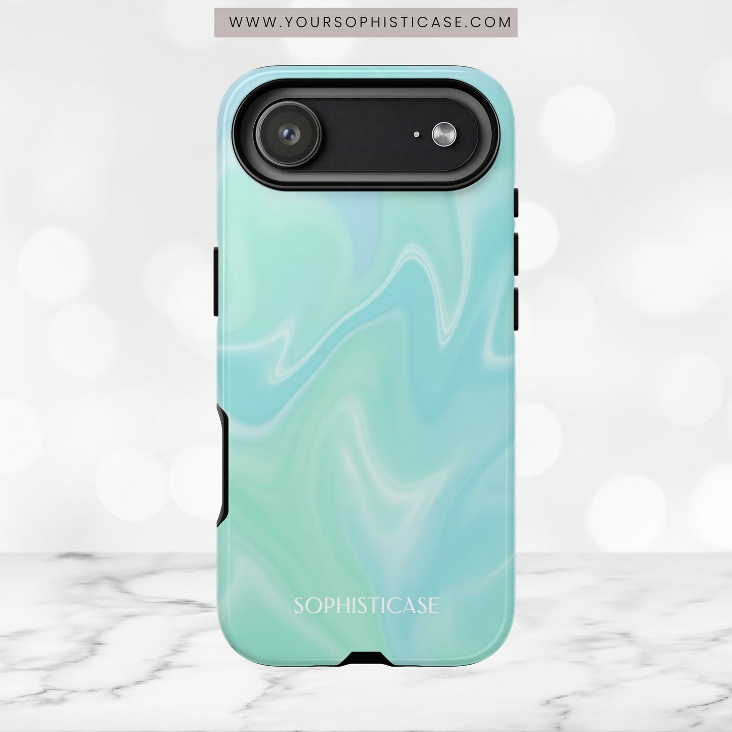 Liquid Magic in Green Haze - iPhone Case
