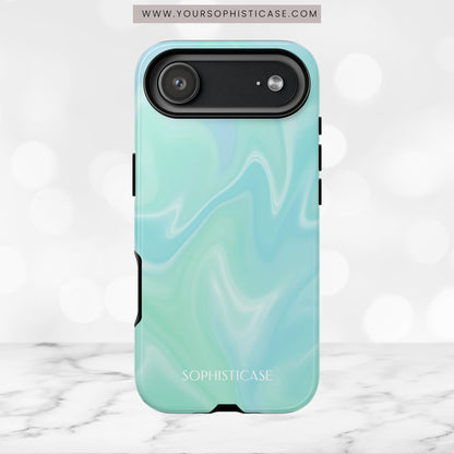 Liquid Magic in Green Haze - iPhone Case