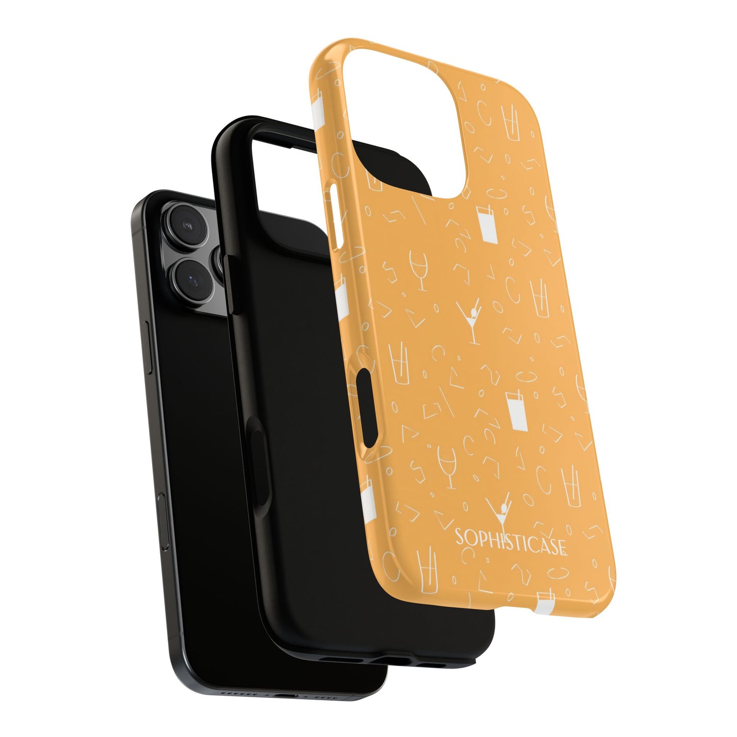 Cocktail Hour in Yellow - Tough Phone Case for iPhone