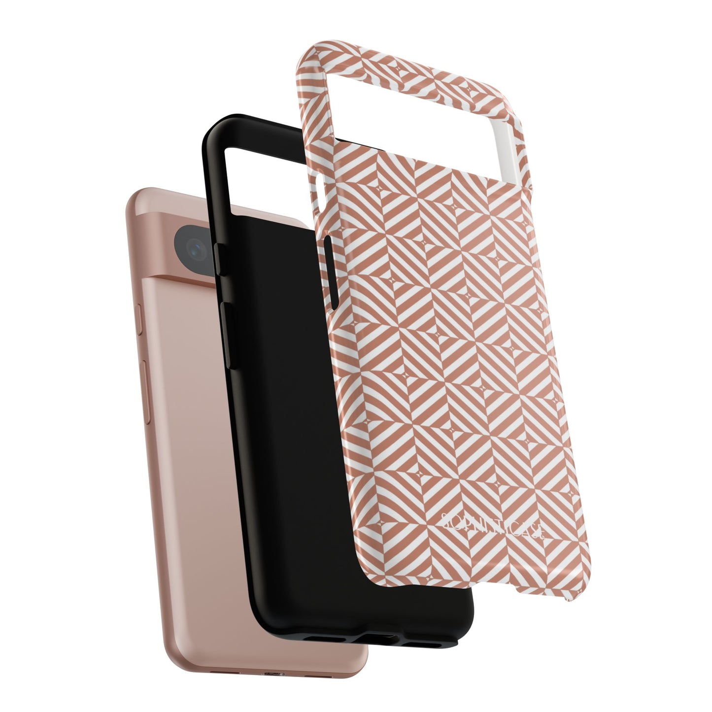 Illusions in Light Brown - Tough Phone Case for Google Pixel