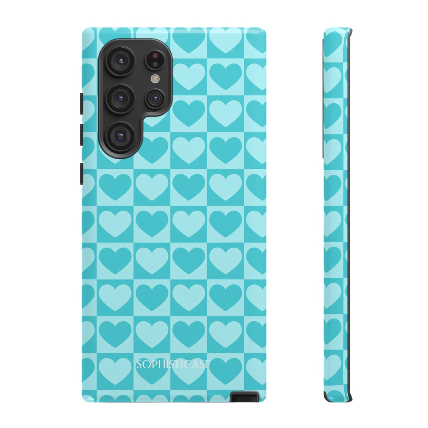 Tough Love in Aqua - Tough Phone Case