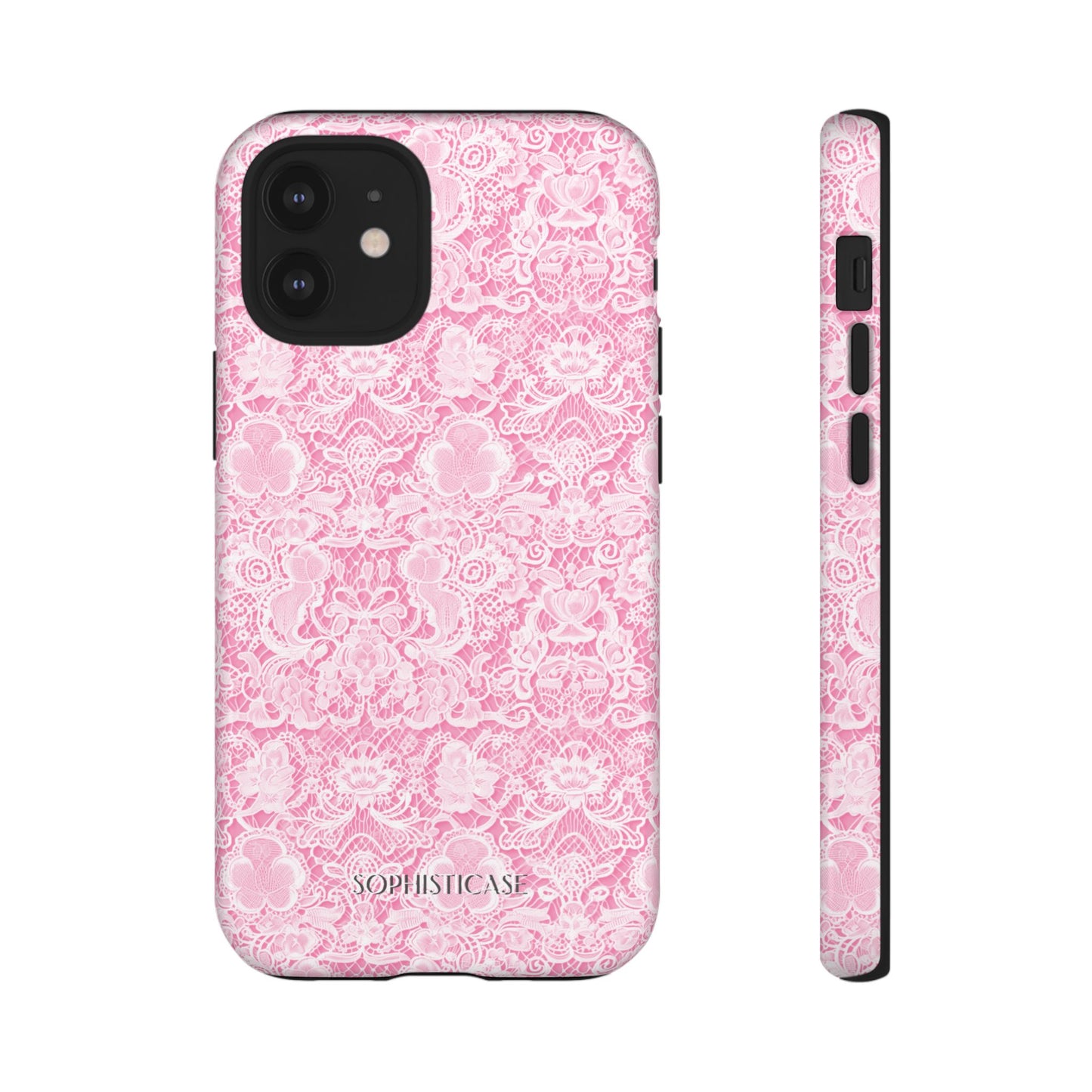 Luxe Lace in Pink - Tough Phone Case