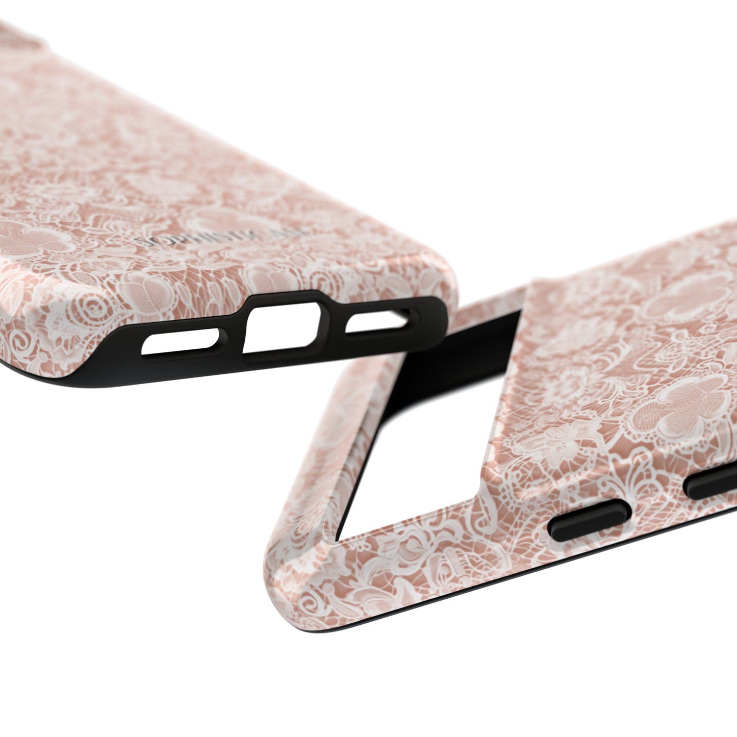 Luxe Lace in Brown - Tough Phone Case
