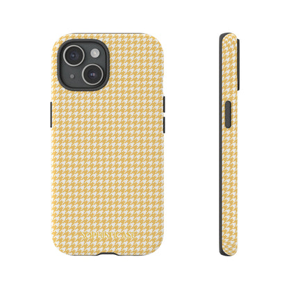 Tough Case - Houndstooth in Mustard