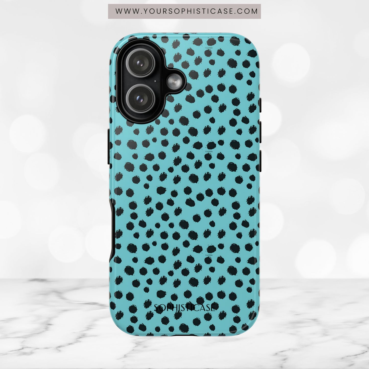 Cheetahs and Liars in Aqua - iPhone Case