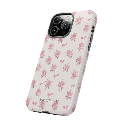 The Sweetest Thing in Coquette Roses and Bows - iPhone Case, Samsung Galaxy Case, Google Pixel Case