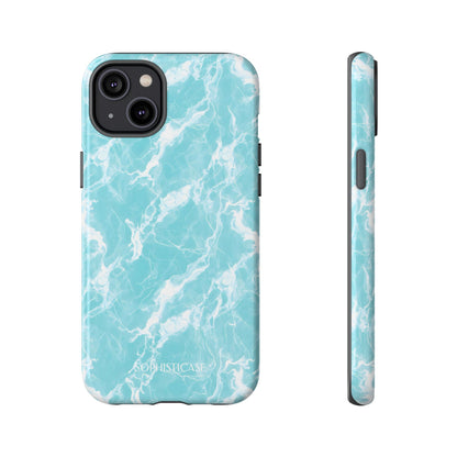 Marble Crush in Aqua - iPhone Case