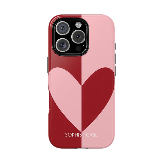 Be Mine in Red and Pink - Protective Phone Case for iPhone