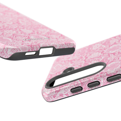 Luxe Lace in Pink - iPhone Case, Samsung Galaxy Case, Google Pixel Case