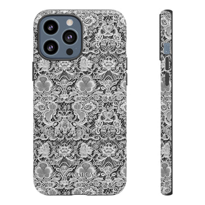 Luxe Lace in Black - Tough Phone Case
