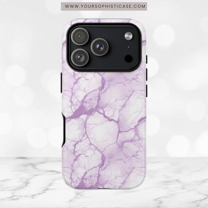 Marble Opulence in Purple - iPhone Case