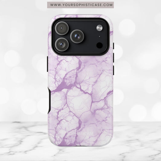 Marble Opulence in Purple - iPhone Case