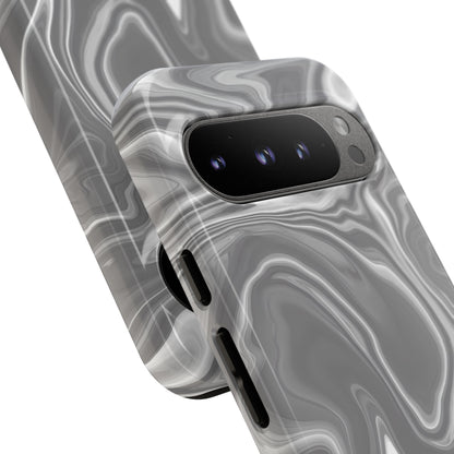 Liquid Dreams in Charcoal - Tough Phone Case