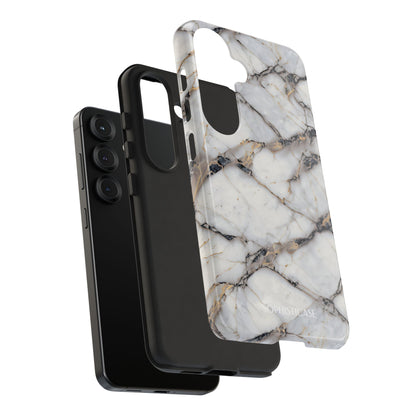Marble Opulence in Cracked Beige - iPhone Case, Samsung Galaxy Case, Google Pixel Case