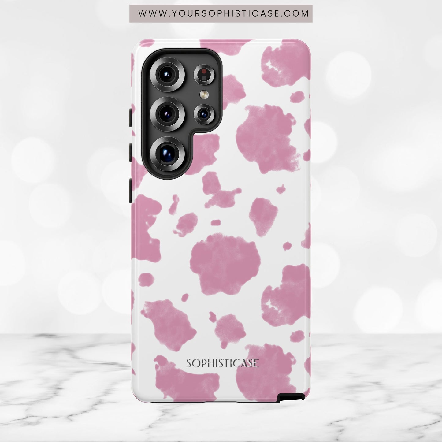 Holy Cow in Pink - iPhone Case, Samsung Galaxy Case, Google Pixel Case