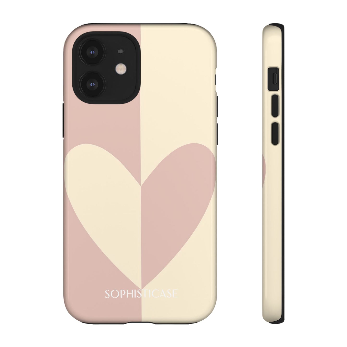 Be Mine in Brown and Beige - iPhone Case