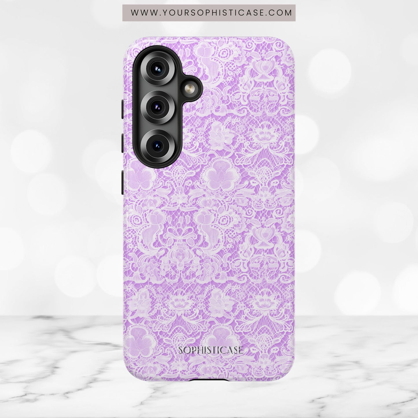 Luxe Lace in Purple - iPhone Case, Samsung Galaxy Case, Google Pixel Case