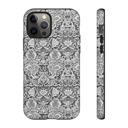 Luxe Lace in Black - iPhone Case