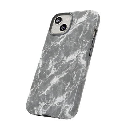 Marble Crush in Charcoal Grey - Tough Phone Case