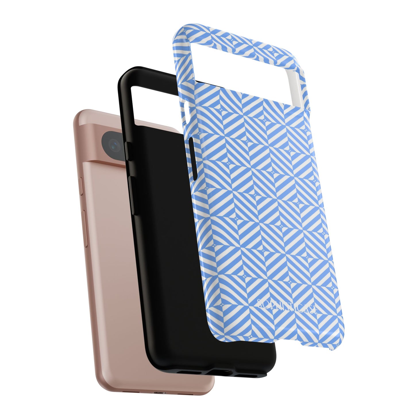 Illusions in Blue - Drop Proof Phone Case for Google Pixel