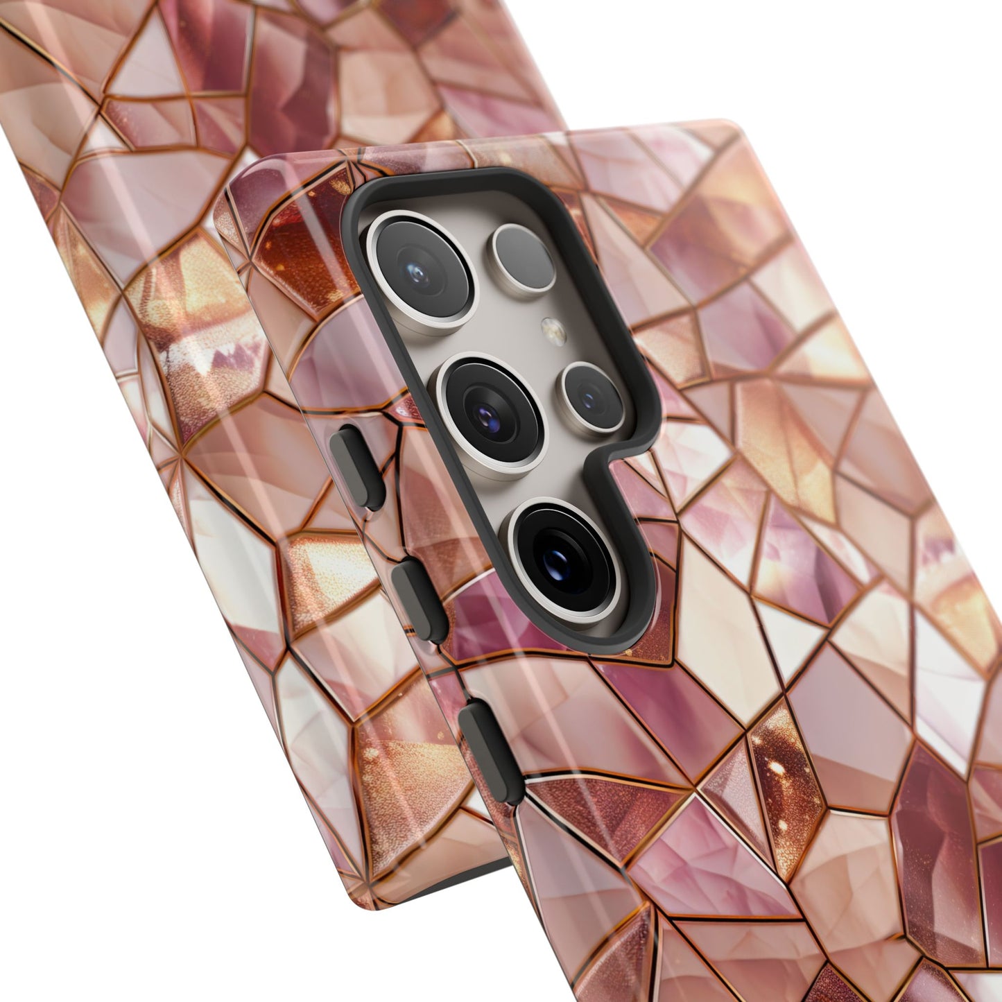 Rose' Runway in Champagne Mosaic - Tough Phone Case