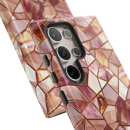 Rose' Runway in Champagne Mosaic - Tough Phone Case