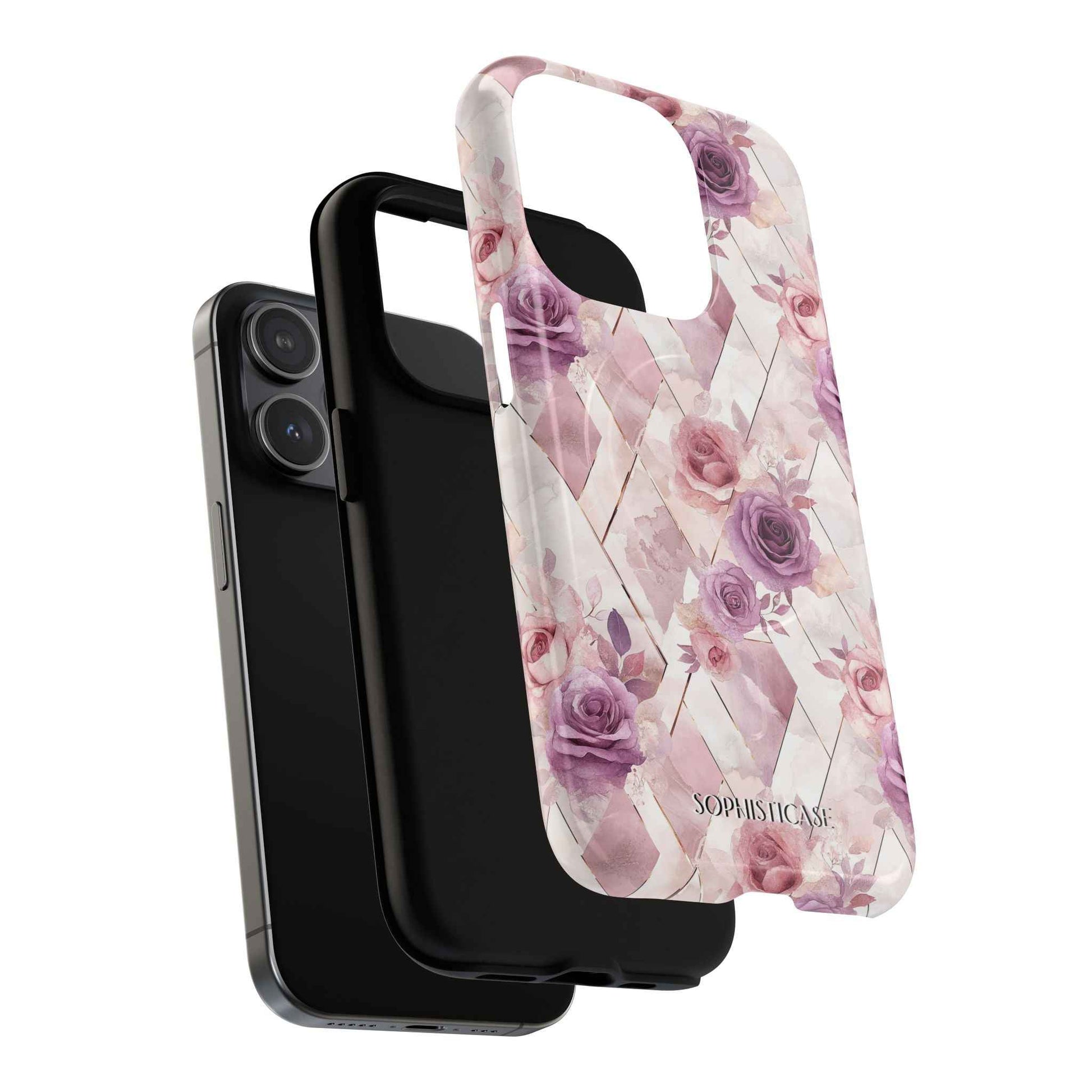Royal Floral in Mauve Rose - iPhone Magsafe Case