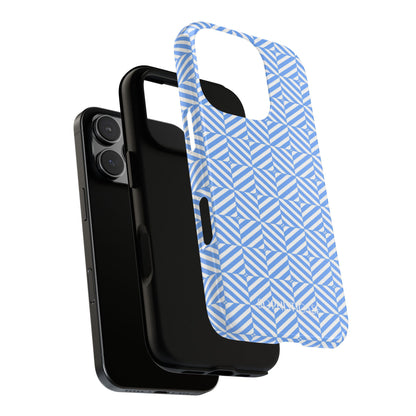 Illusions in Blue - iPhone Case
