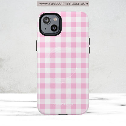 Gingham in Pink - Magsafe Case