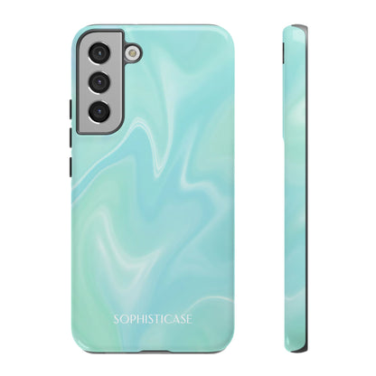 Liquid Magic in Green Haze - Drop Proof Phone Case for Samsung Galaxy