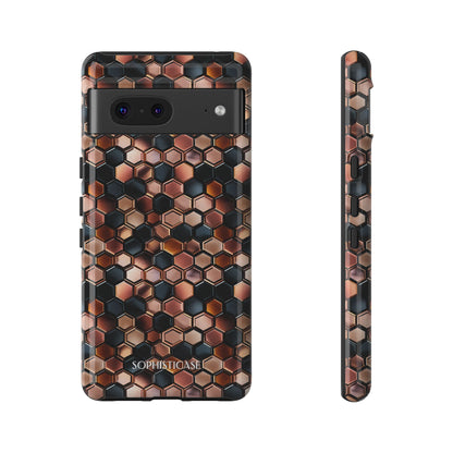 Rose' Runway in Honeycomb Mosaic - Tough Phone Case