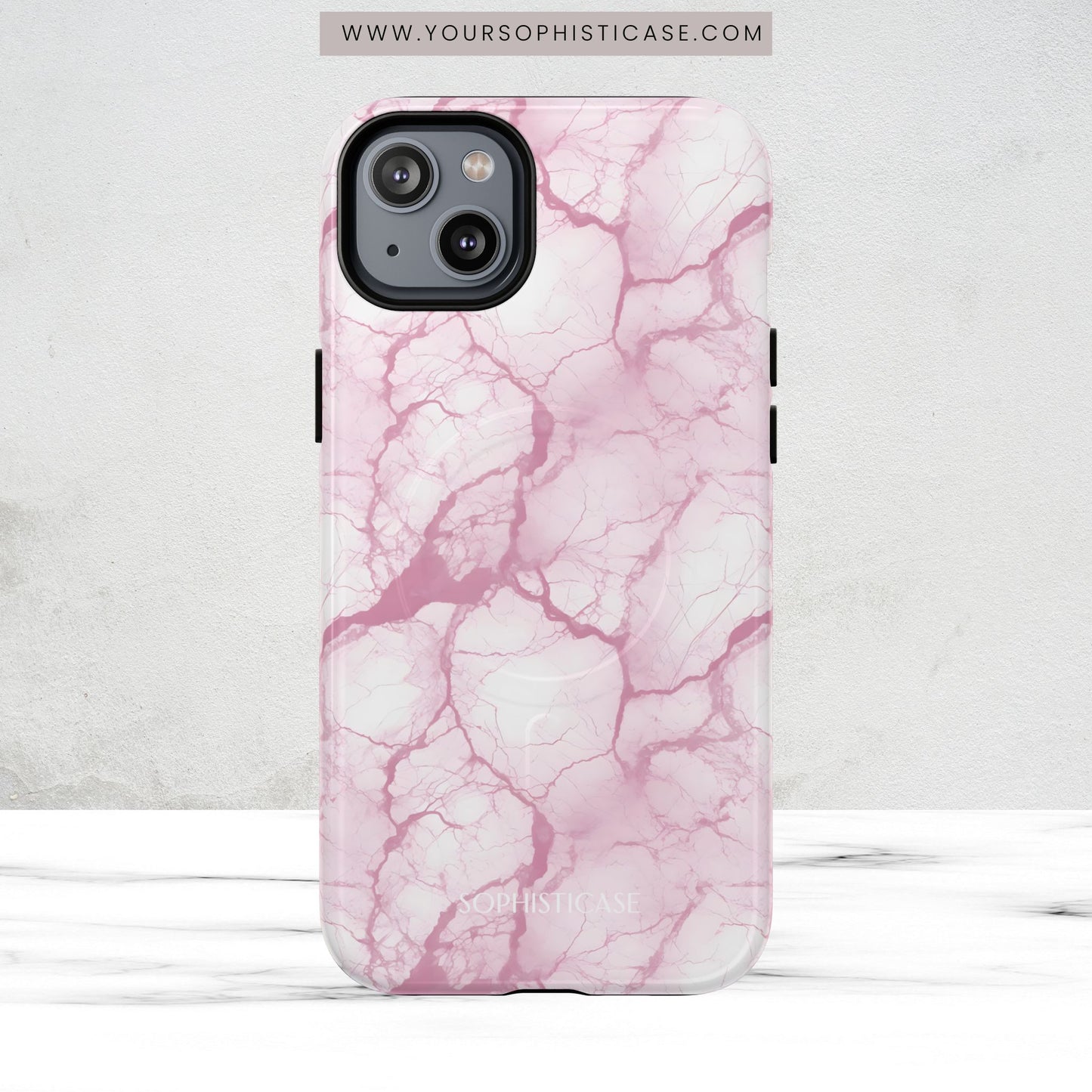 Marble Opulence in Pink - Magsafe Case