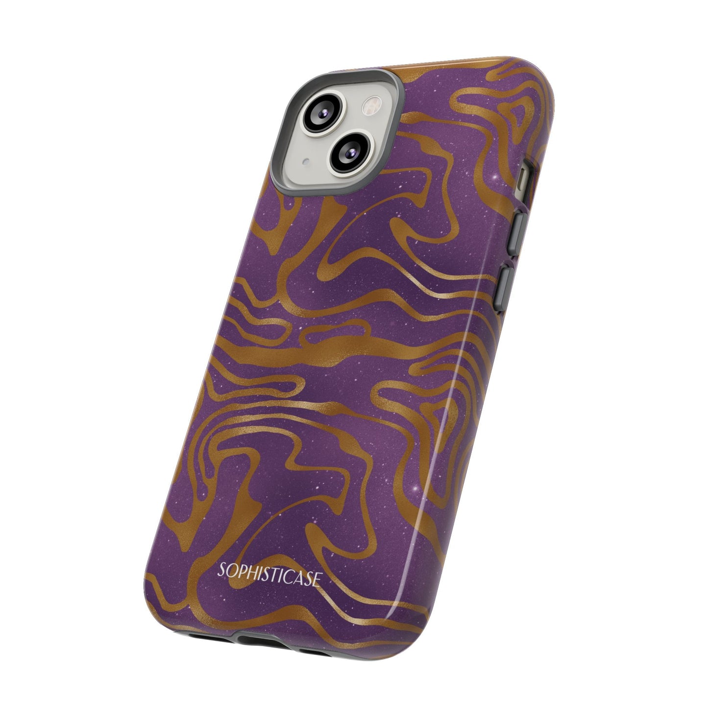 Cosmic Gold in Purple - iPhone Case, Samsung Galaxy Case, Google Pixel Case