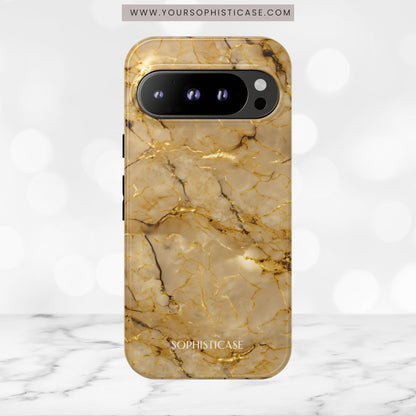 Marble Opulence in Gold - iPhone Case, Samsung Galaxy Case, Google Pixel Case