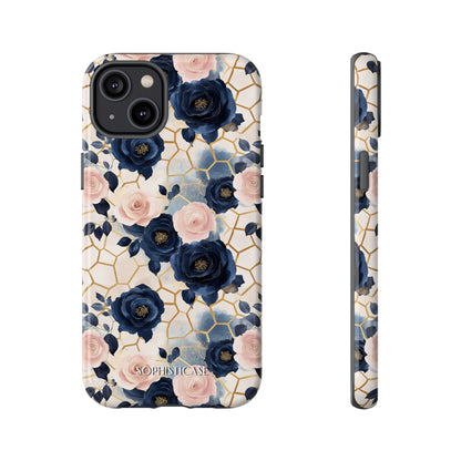 Royal Floral in Navy Hive - Tough Phone Case