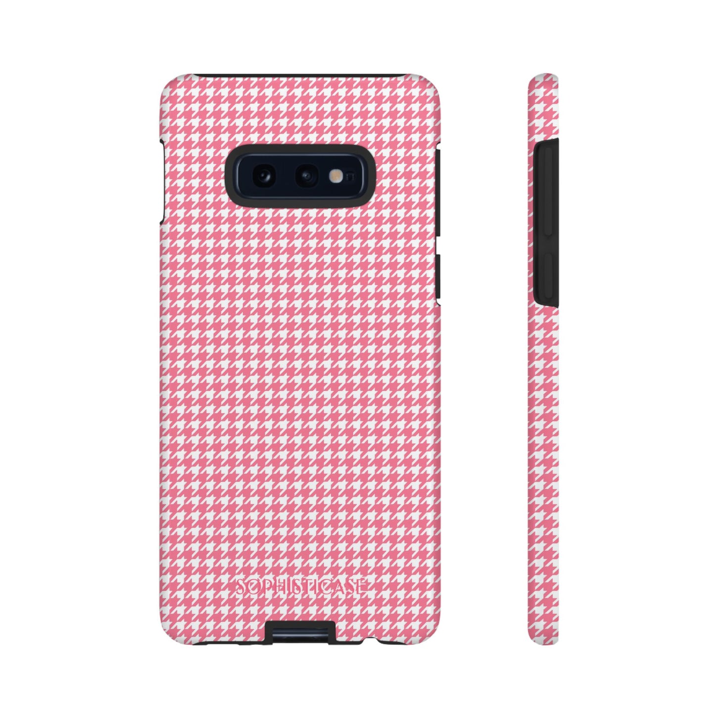 Tough Case - Houndstooth in Salmon