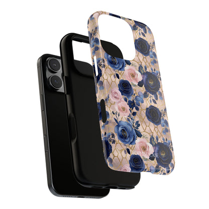 Royal Floral in Navy Blush - Tough Phone Case