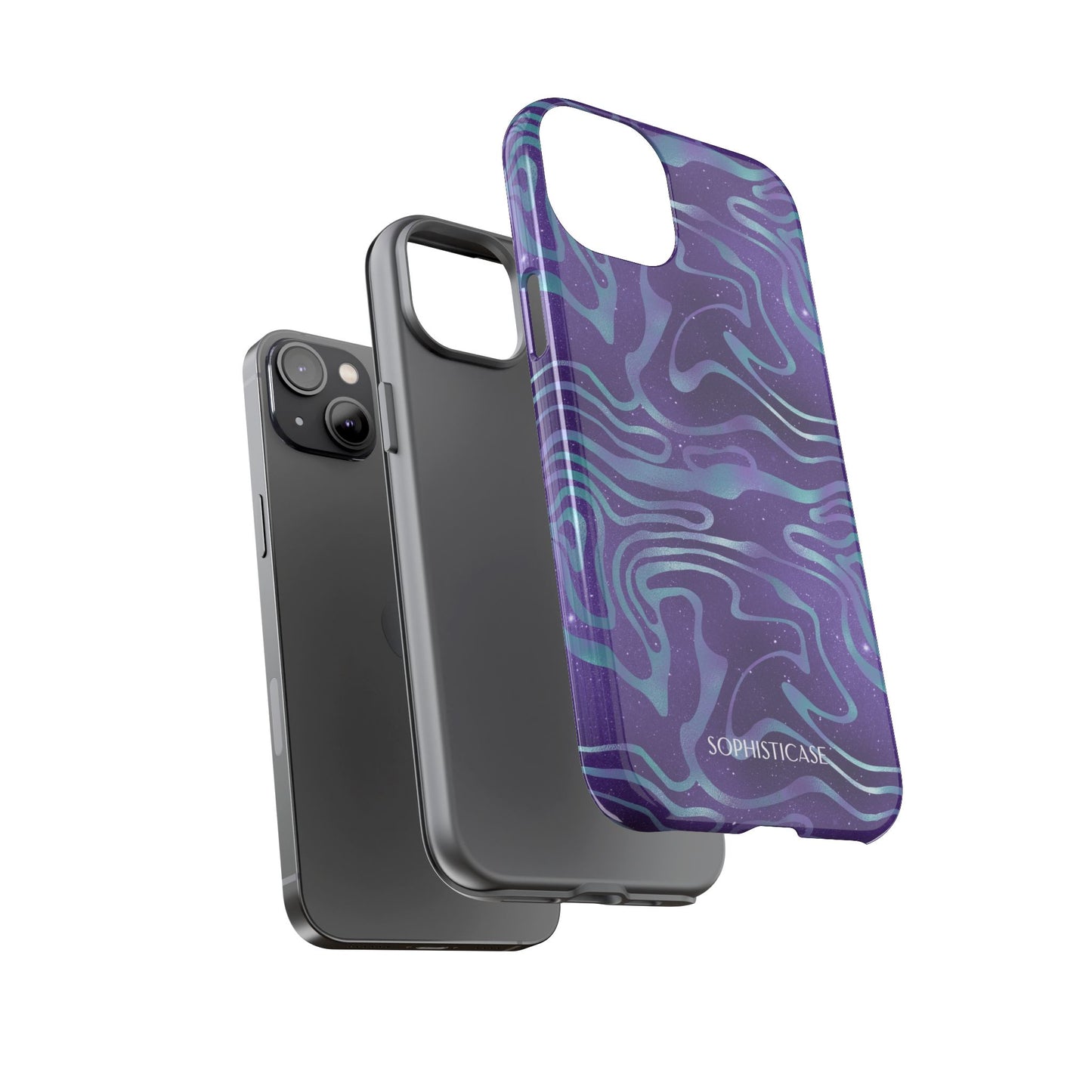Cosmic Zebra in Blue & Purple - iPhone Case, Samsung Galaxy Case, Google Pixel Case