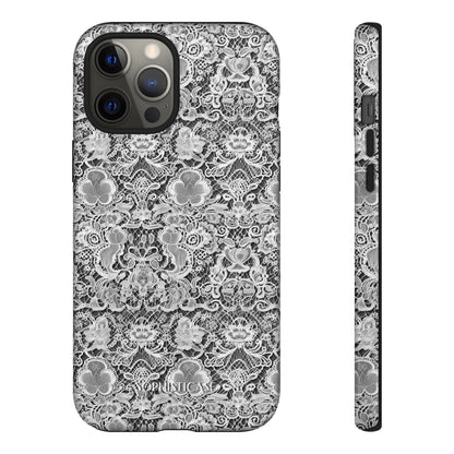 Luxe Lace in Black - Tough Phone Case
