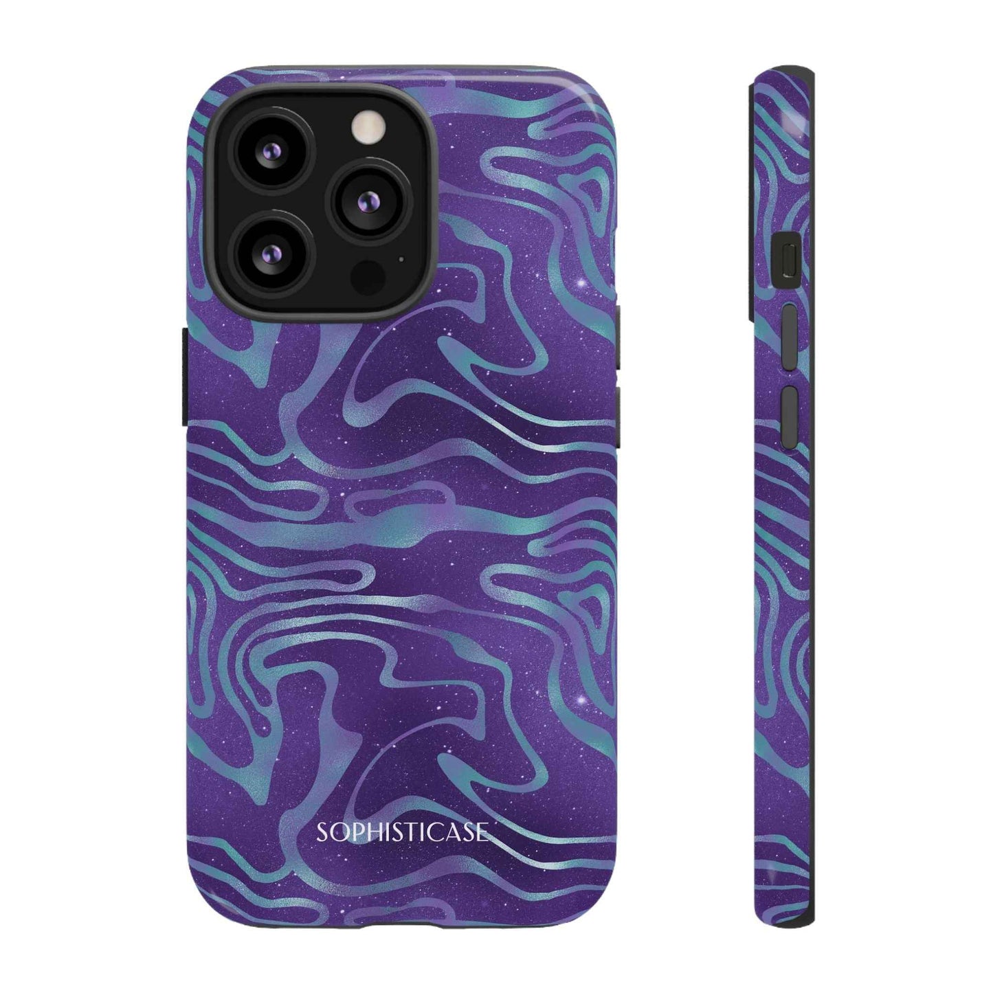 Cosmic Zebra in Blue & Purple - iPhone Case, Samsung Galaxy Case, Google Pixel Case