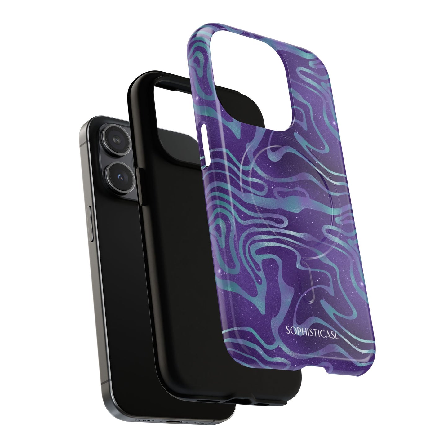 Cosmic Gold in Blue & Purple - iPhone Magsafe Case