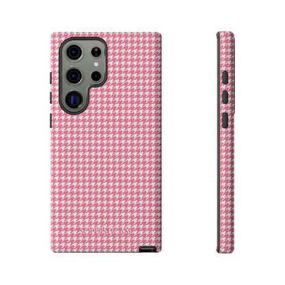 Tough Case - Houndstooth in Salmon