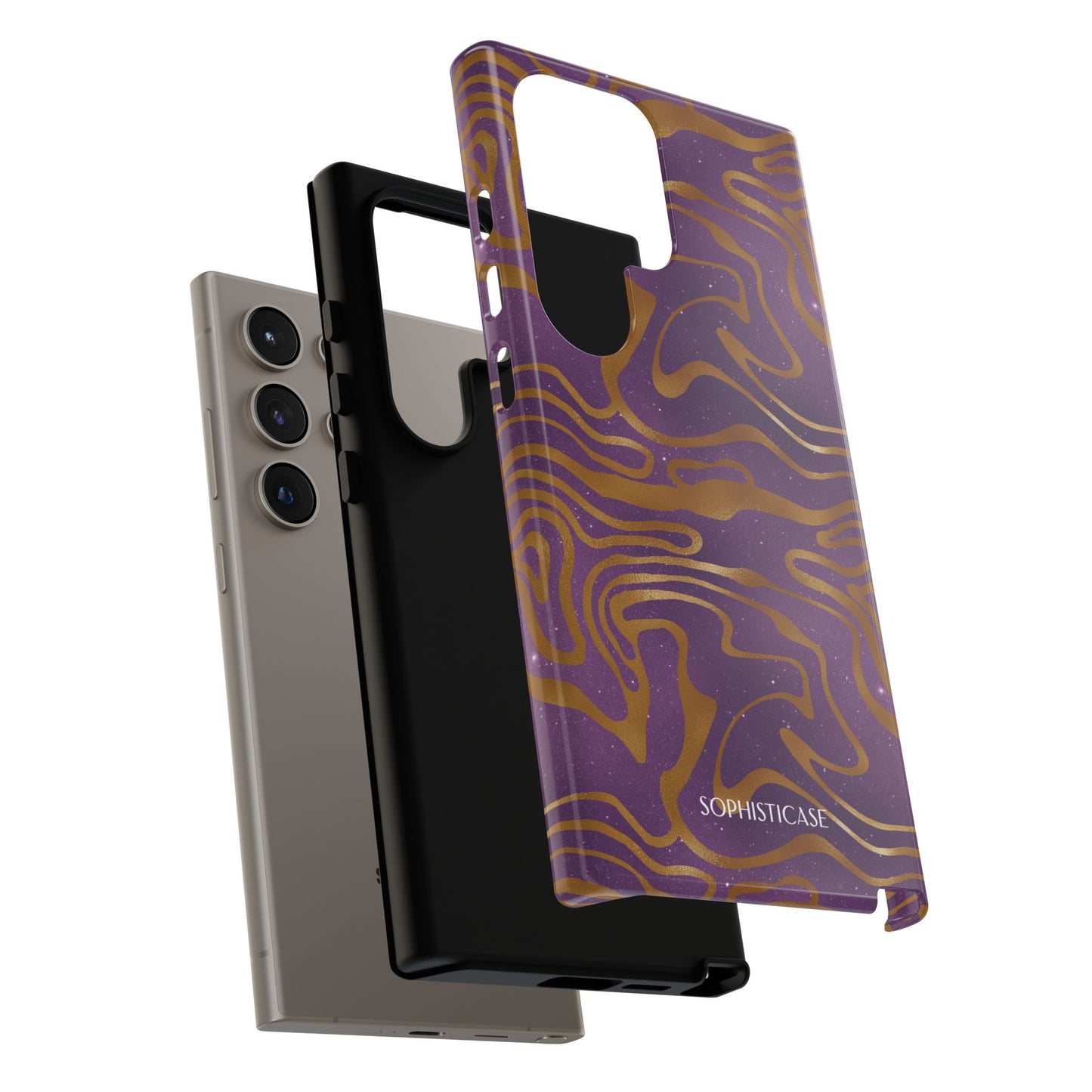 Cosmic Gold in Purple - iPhone Case, Samsung Galaxy Case, Google Pixel Case