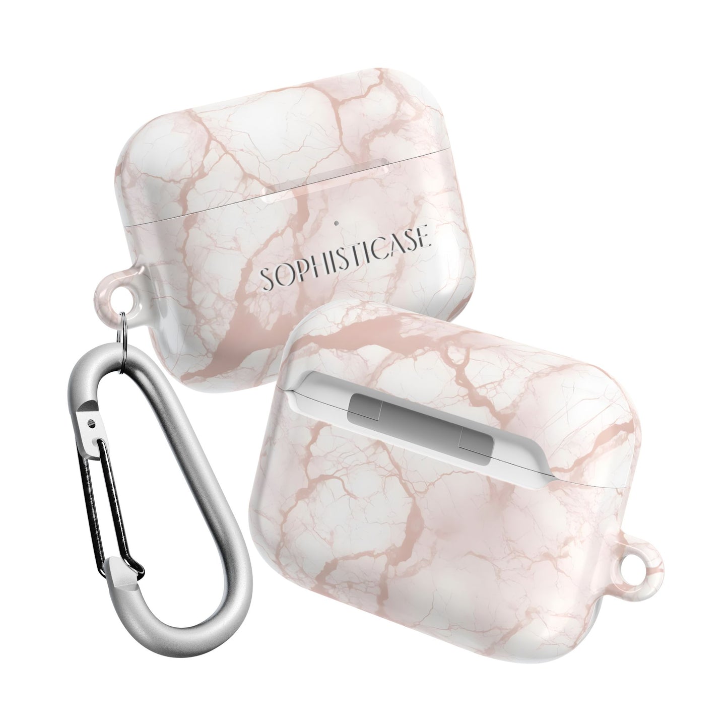 AirPod Cases - Marble Opulence in Neutral Beige