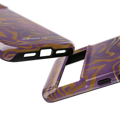 Cosmic Gold in Purple - iPhone Case, Samsung Galaxy Case, Google Pixel Case