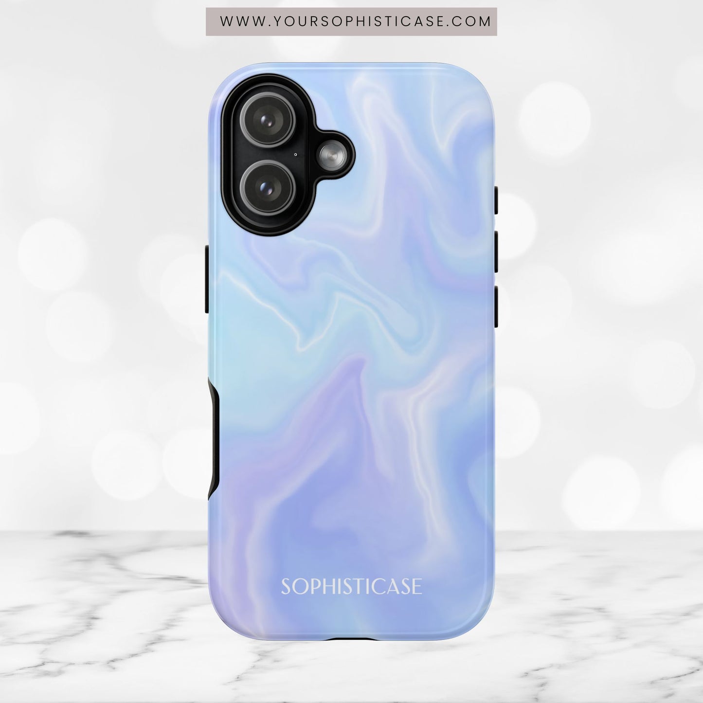 Liquid Magic in Blue Haze - iPhone Case