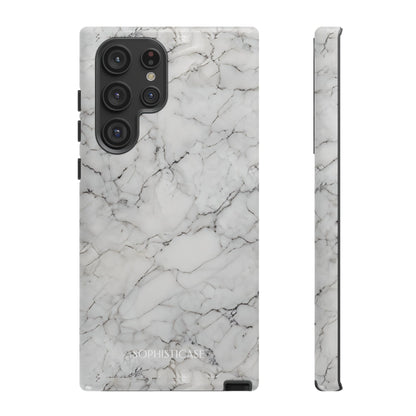 Marble Opulence in White - iPhone Case, Samsung Galaxy Case, Google Pixel Case