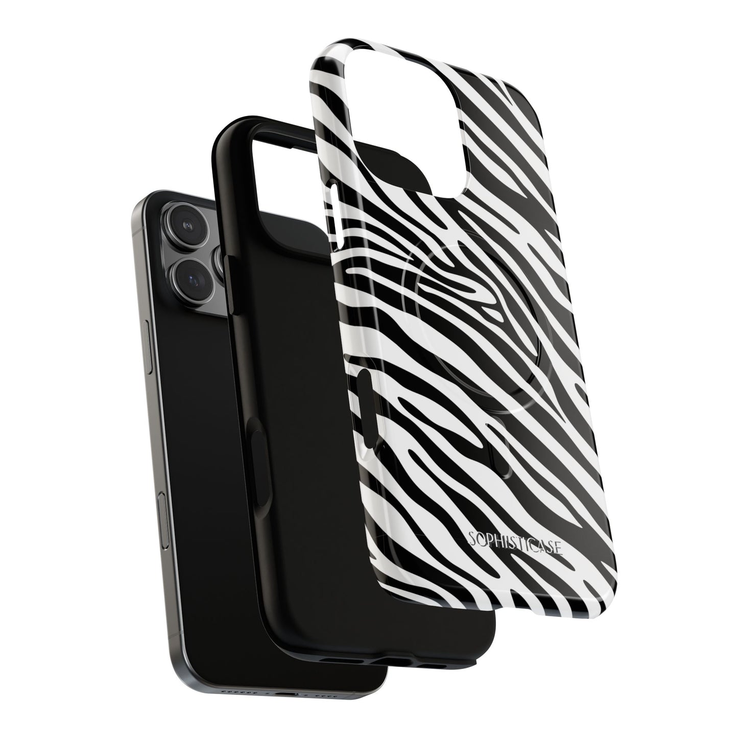 Dark Thoughts in Urban Zebra - iPhone Magsafe Case