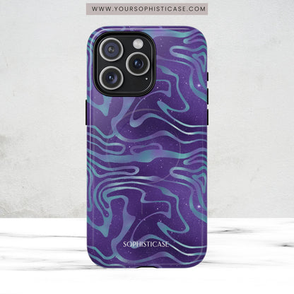 Cosmic Gold in Blue & Purple - iPhone Magsafe Case